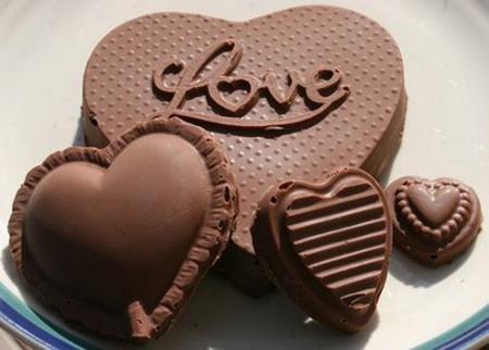 шоколадное сердце